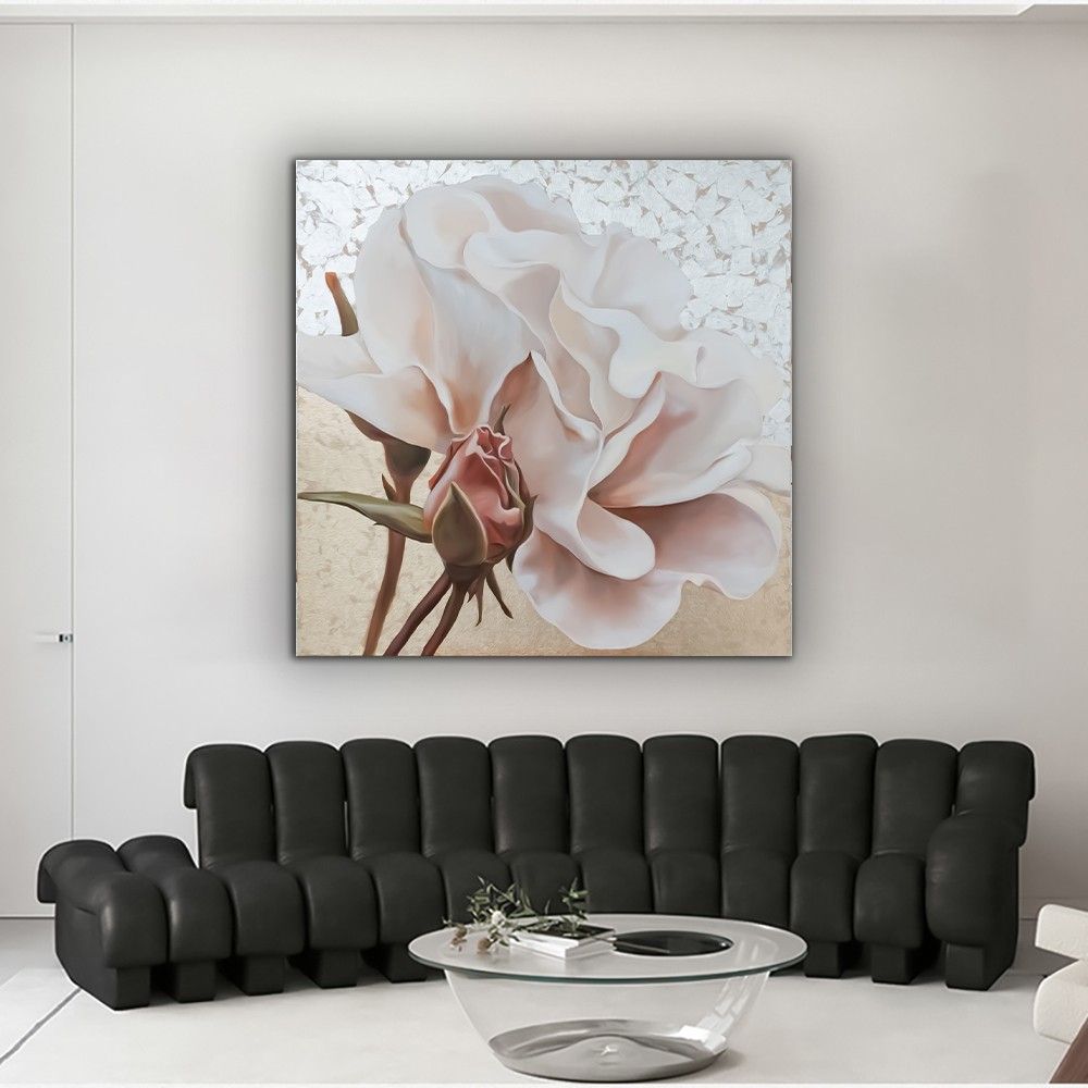 Rose Wall Art, Luxury Flowers Wall Decor, Rose Art, Flowers Canvas, Floral Wall  Art, Flower Print, Rose Print, Ready To Hang In Current Roses Wall Art (Gallery 20 of 20)