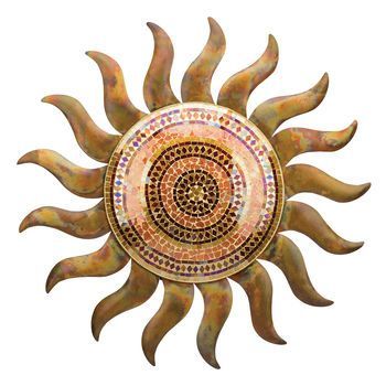 Ross Simons – Flamed Copper Sun Decorative Wall Decor (View 17 of 20)