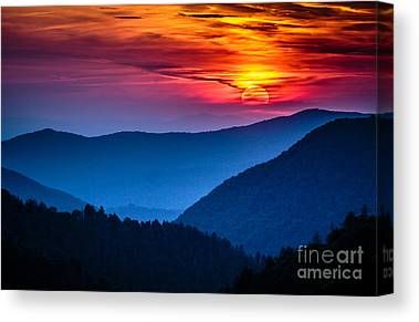 Smoky Mountains Canvas Prints & Wall Art – Fine Art America With Regard To Best And Newest Smoky Mountain Wall Art (View 6 of 20)