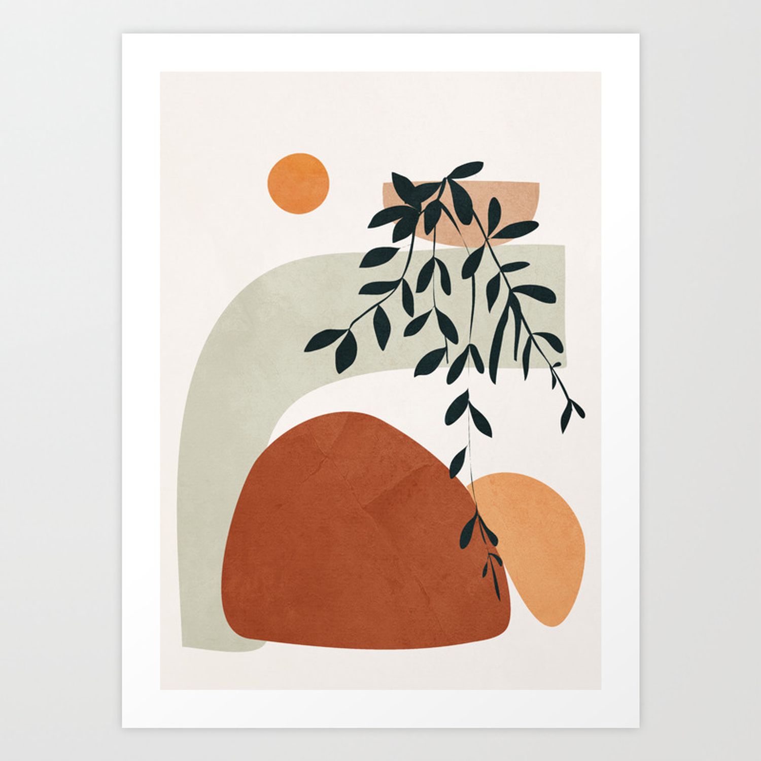 Soft Shapes I Art Printcity Art | Society6 Within Newest Soft Shapes Wall Art (View 1 of 20)