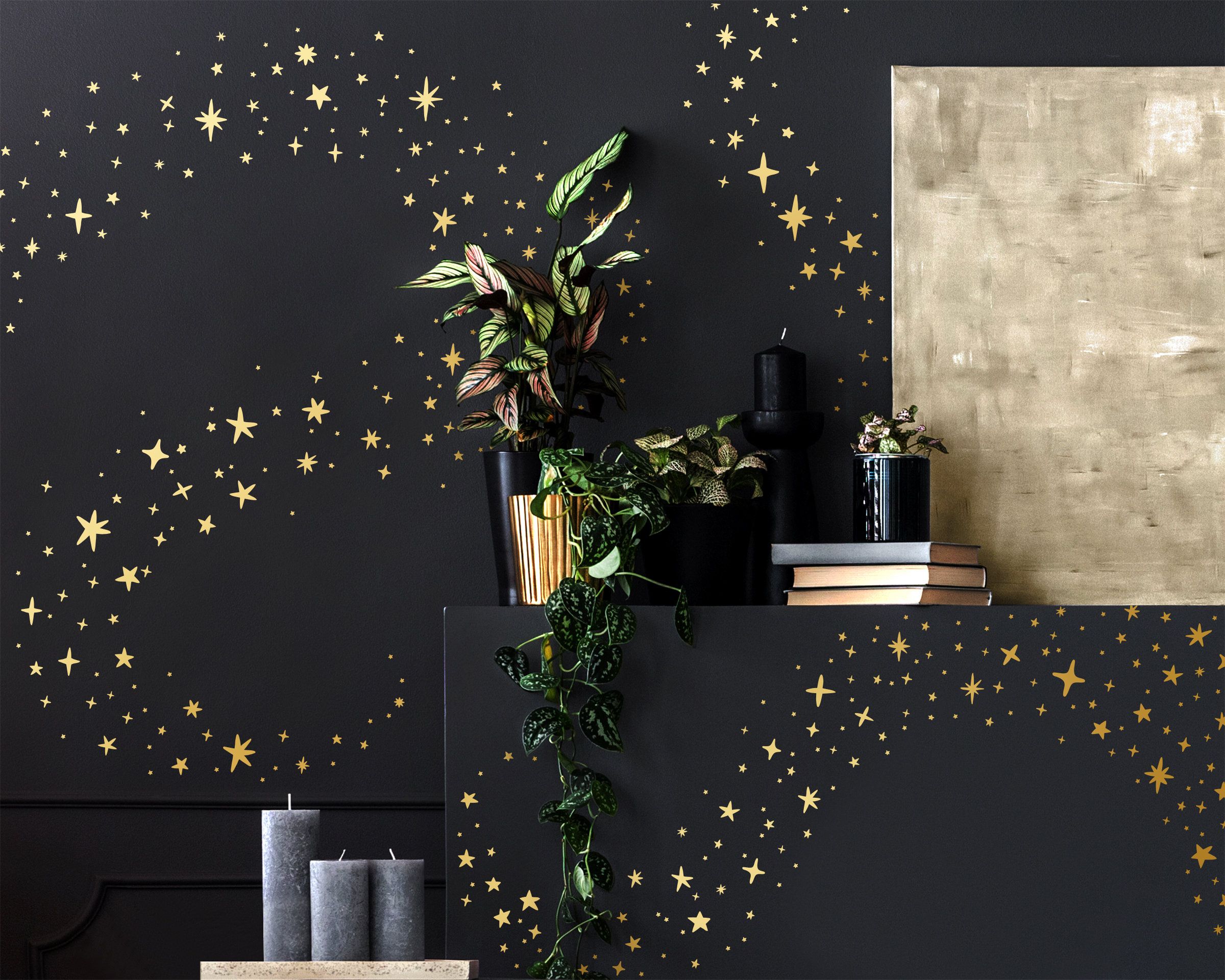 Sparkles And Stars Wall Decals Nursery Decals Star Decals – Etsy With Regard To Current Stars Wall Art (View 1 of 20)