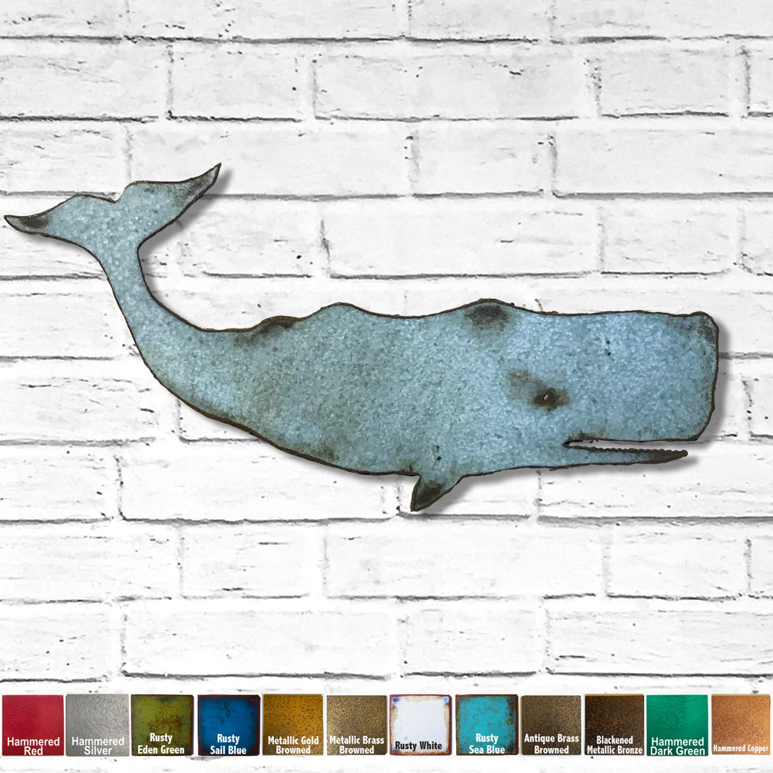 Sperm Whale Metal Wall Art Home Decor Handmade Choose – Etsy Intended For Most Popular Whale Wall Art (View 16 of 20)