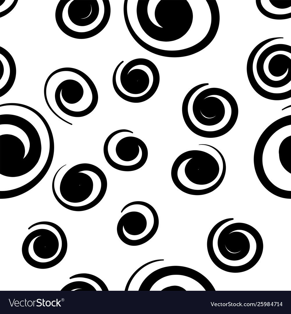 Spiral Circle Pattern Abstract Doodle Wall Art Vector Image In Most Up To Date Spiral Circles Wall Art (View 2 of 20)