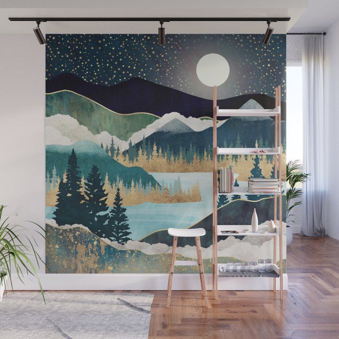 Star Lake Wall Muralspacefrogdesigns | Society6 Pertaining To Newest Star Lake Wall Art (View 1 of 20)