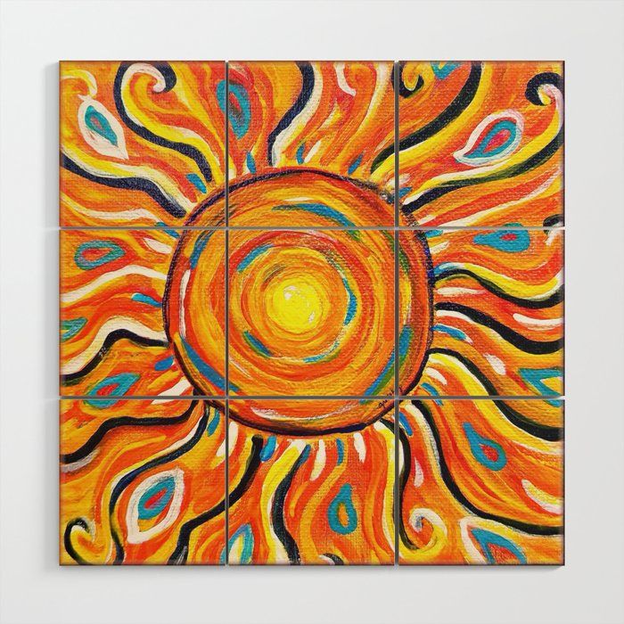 Summer Sun Wood Wall Artgretzky | Society6 In Most Popular Summers Wood Wall Art (View 3 of 20)