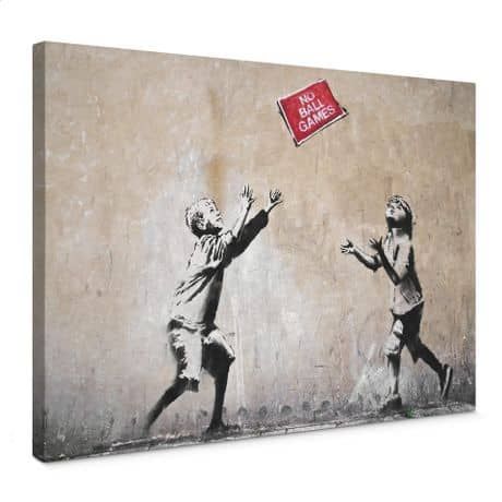 Tableau Sur Toile Banksy – No Ball Games | Wall Art (View 8 of 20)