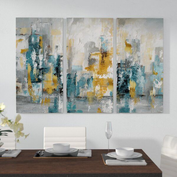 Teal And Gold Wall Art | Wayfair In Most Up To Date Gold And Teal Wood Wall Art (View 13 of 20)