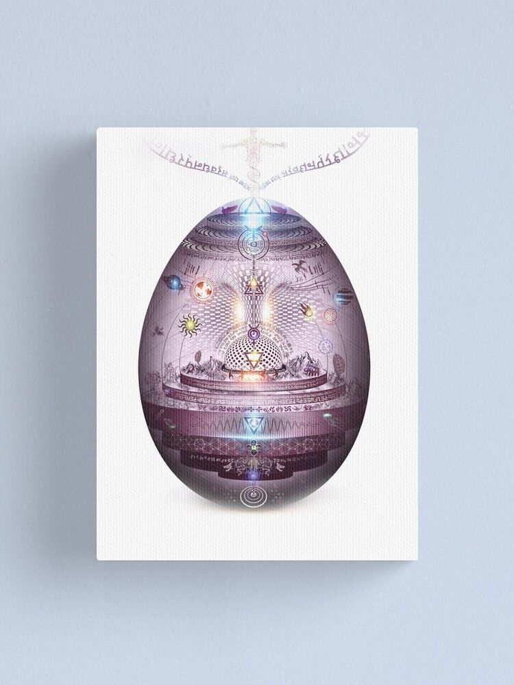 The Cosmic Egg" Canvas Print For Salehhisim | Redbubble Within Most Popular Cosmic Egg Wall Art (View 15 of 20)