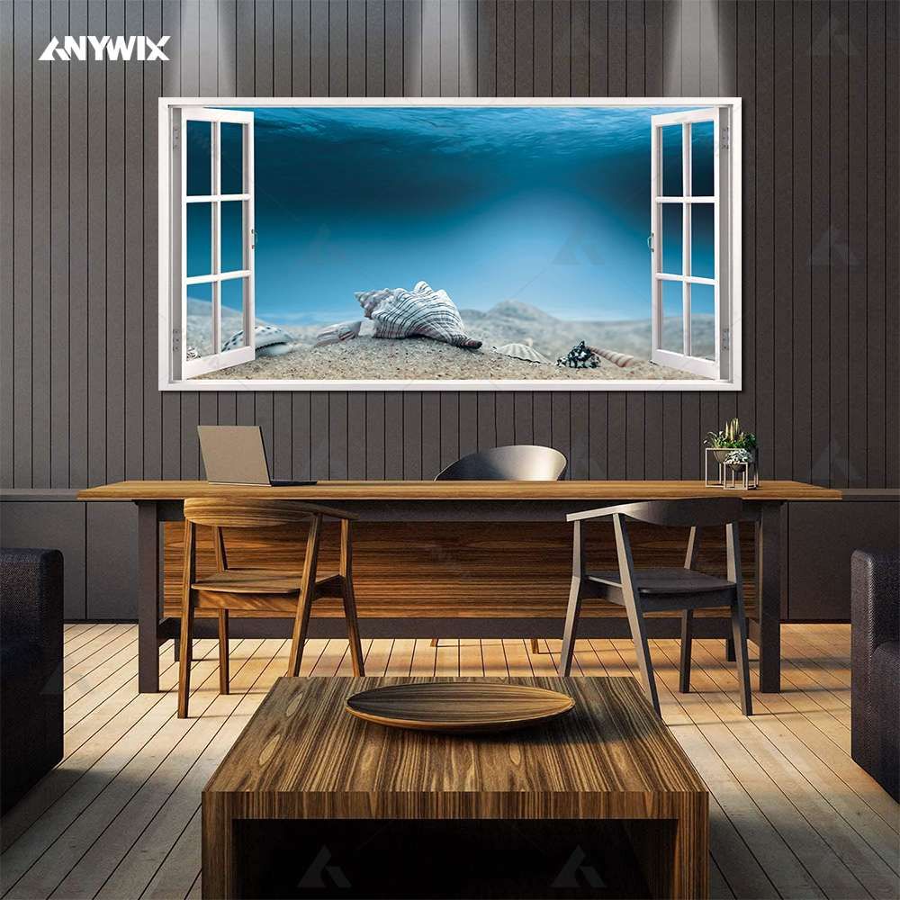 Top 03 Gorgeous Underwater Canvas Wall Art With Beautiful Sea Snails On  Sand Large Sizes Wrapped Or Framed Canvas – Anywix Throughout Most Recent Underwater Wood Wall Art (View 20 of 20)