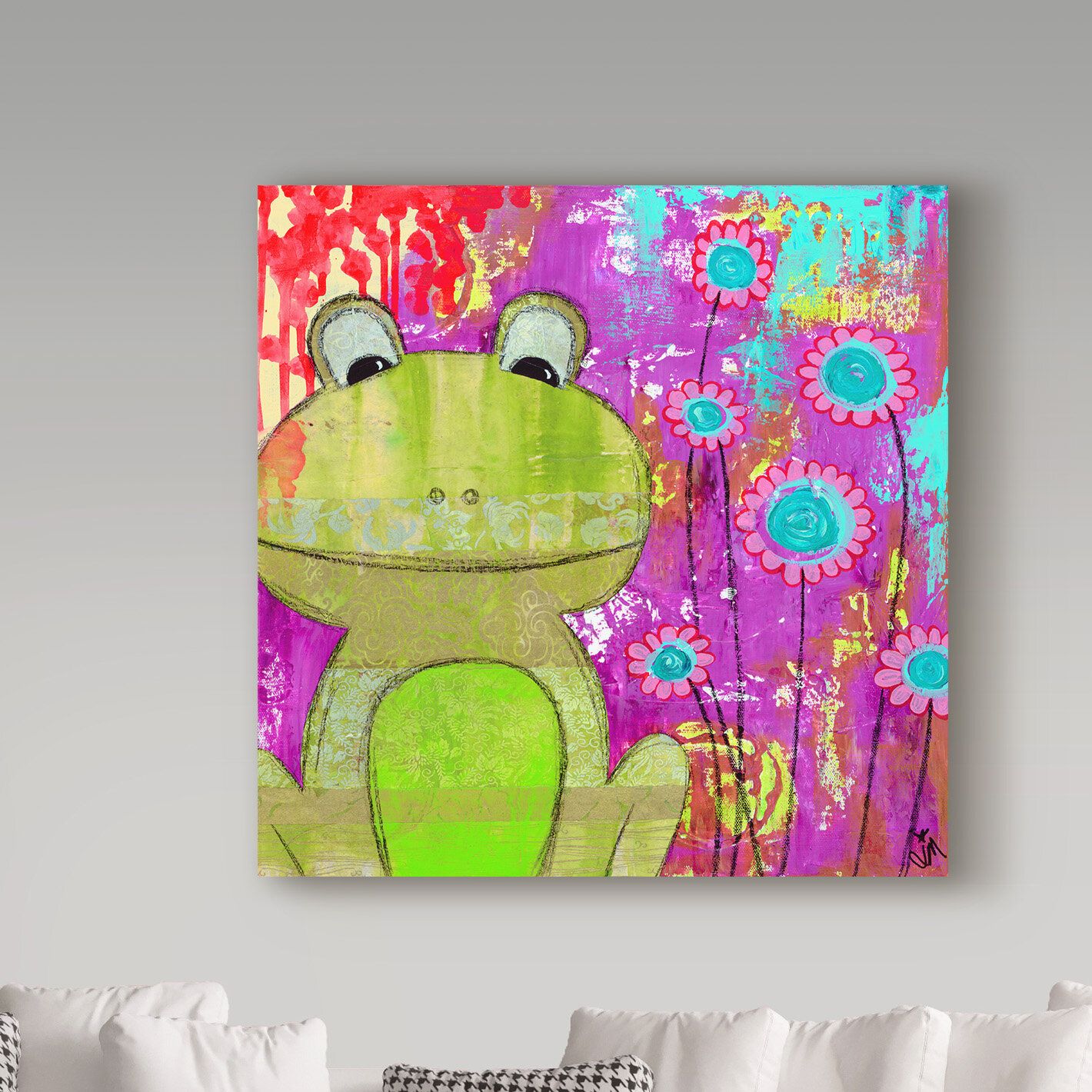Trademark Art 'whimsical Frog' Canvas Art | Wayfair Regarding Most Current Frog Wall Art (View 17 of 20)