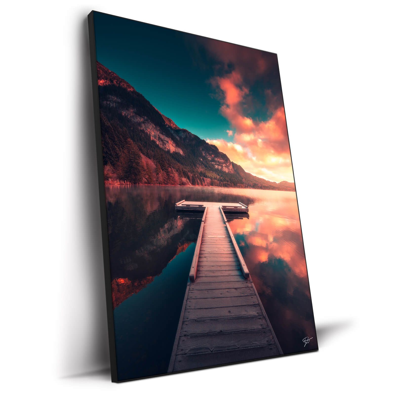 Tranquil Mountain Lake Wall Art – Big Wall Décor In 2018 Mountain Lake Wall Art (View 13 of 20)