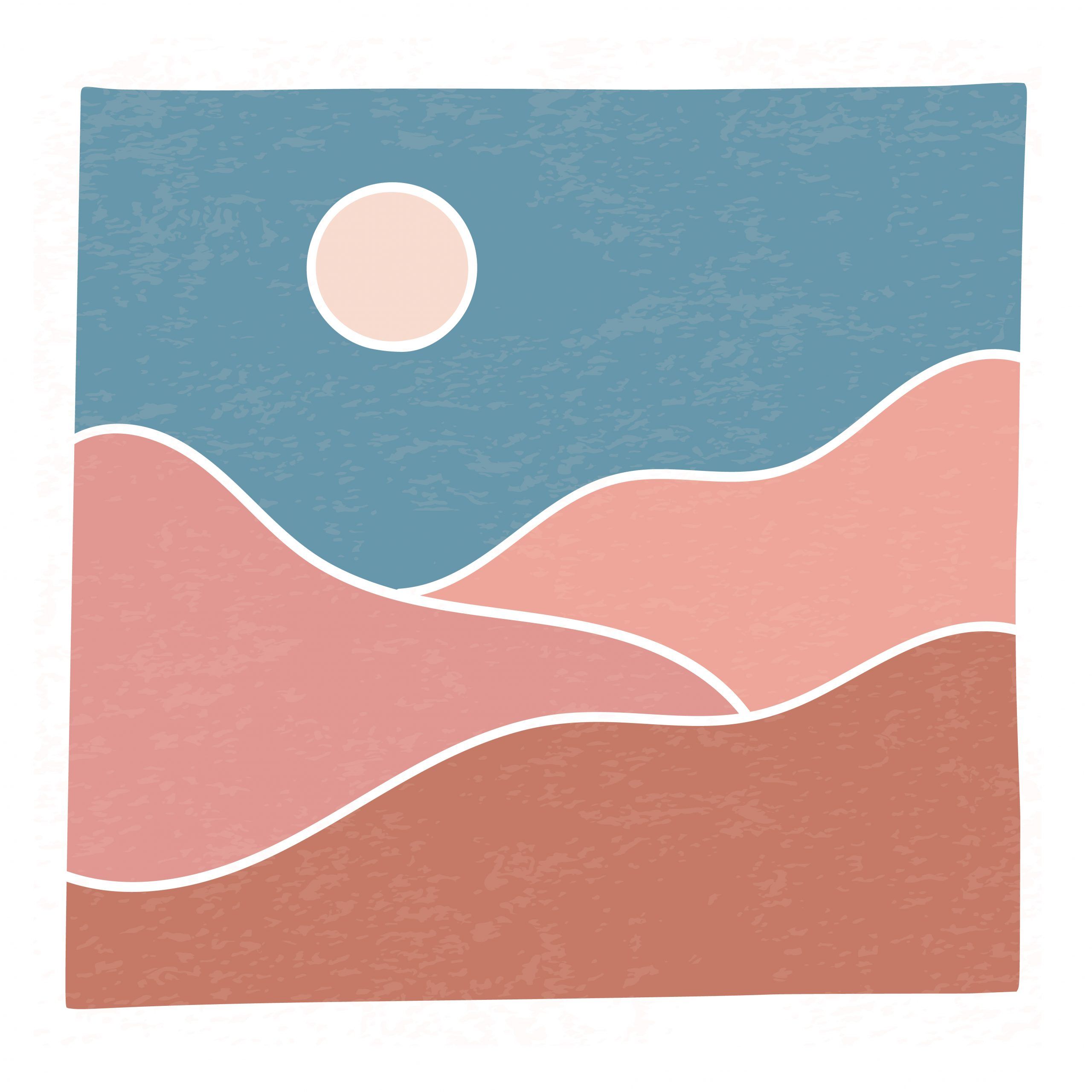 Trendy Minimalist Landscape Abstract Contemporary Mountains Desert Sunset Wall  Art Poster Design Vector Illustration 1918699 Vector Art At Vecteezy Within 2017 Minimalist Landscape Wall Art (View 20 of 20)