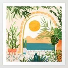 Tropical Art Prints To Match Any Home's Decor | Society6 Regarding 2017 Tropical Evening Wall Art (Gallery 19 of 20)