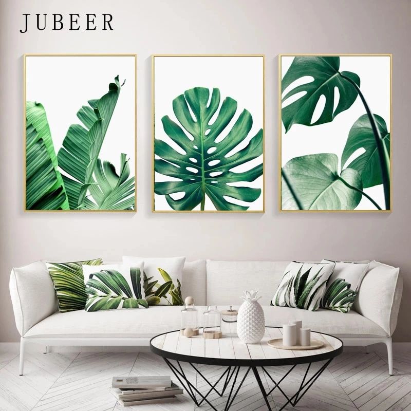 Tropical Leaf Print Posters Monstera Leaf Palm Banana Canvas Painting Green Leaves  Wall Art Living Room Decoration Pictures – Painting & Calligraphy –  Aliexpress With Regard To Best And Newest Tropical Leaves Wall Art (View 4 of 20)