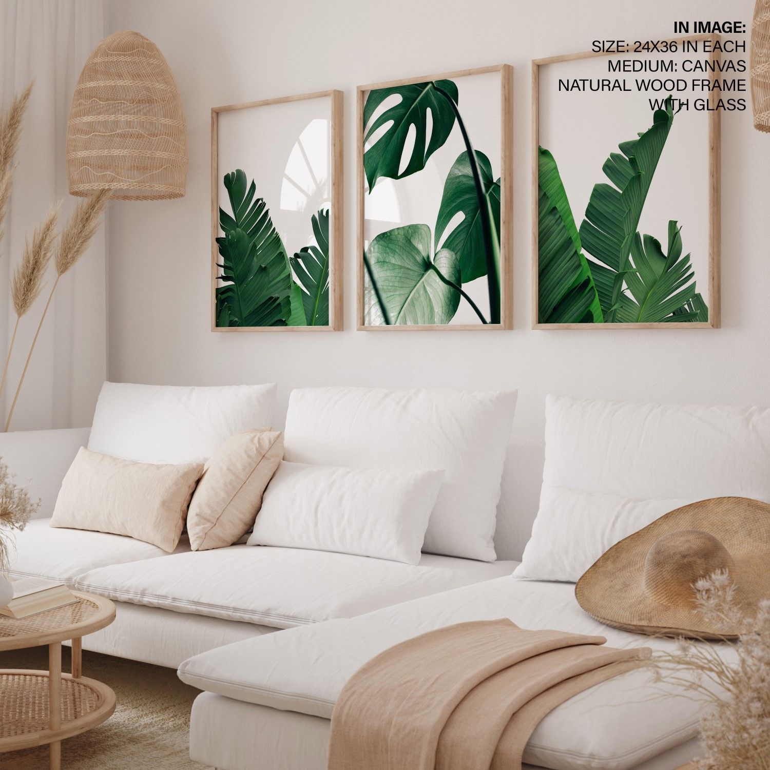 Tropical Leaves Close Up Framed Wall Art (set Of 3), Nature Art, Abstract,  Photography – Choose Size And Frame Color – Wall Art Decor, Framed Painting,  Home Decor – Bestofbharat Intended For Newest Abstract Tropical Foliage Wall Art (View 7 of 20)
