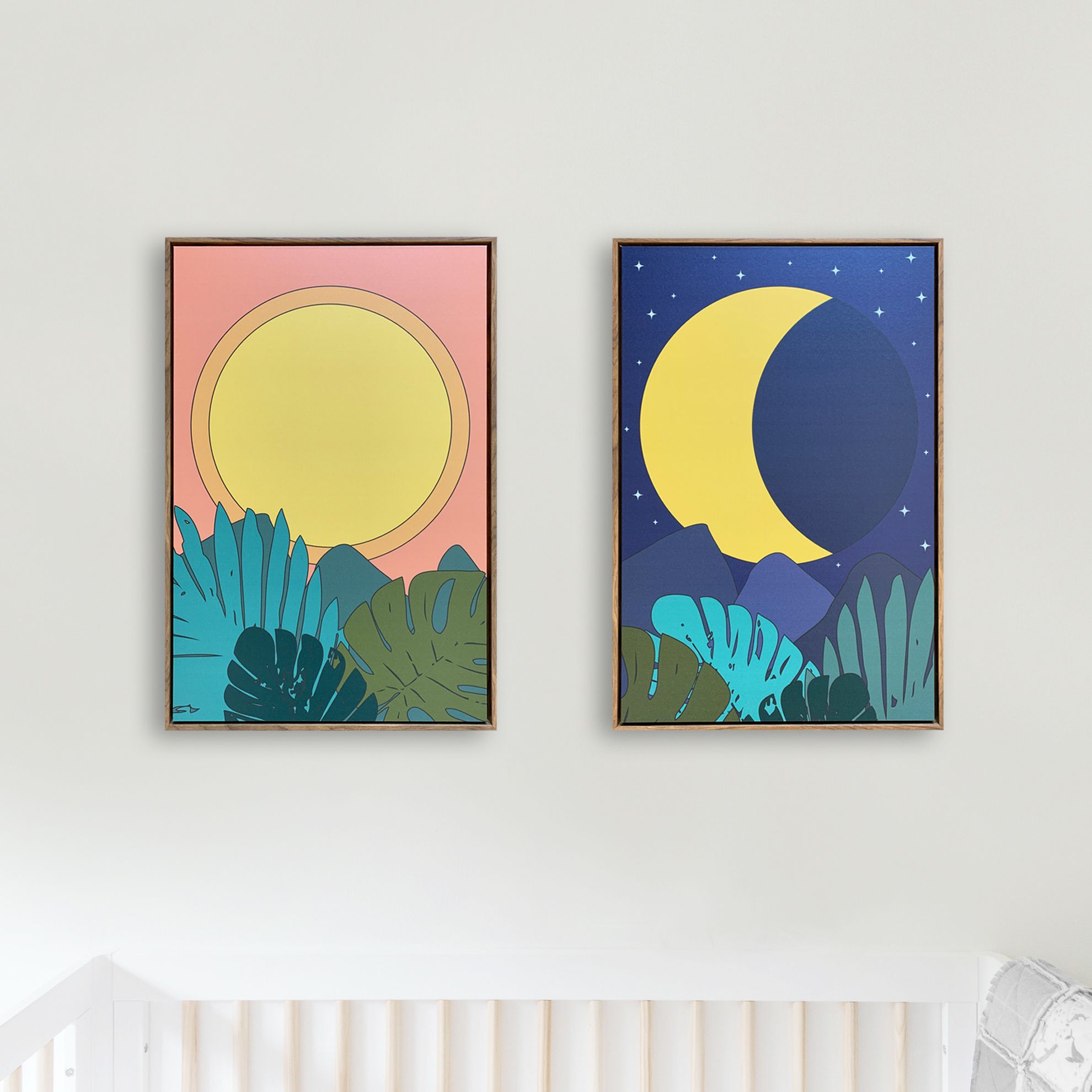 Tropical Night Moon Wall Art – Wonderful Whirl In Most Popular Tropical Evening Wall Art (View 8 of 20)