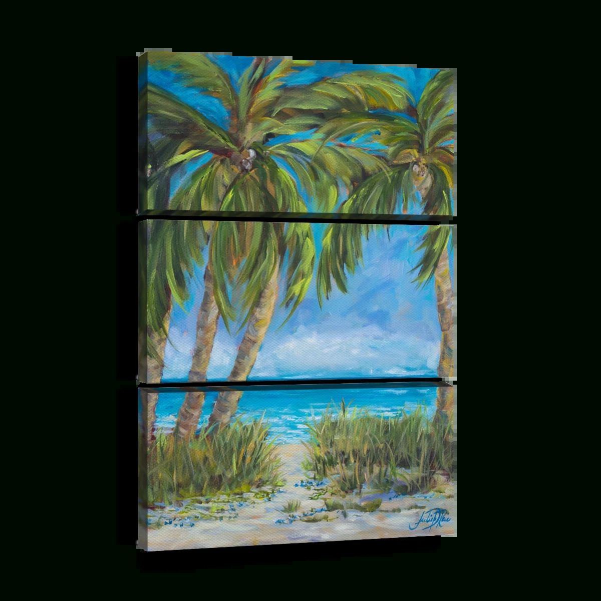 Tropical Paradise Wall Art | Painting |julie Derice In Latest Tropical Paradise Wall Art (View 5 of 20)