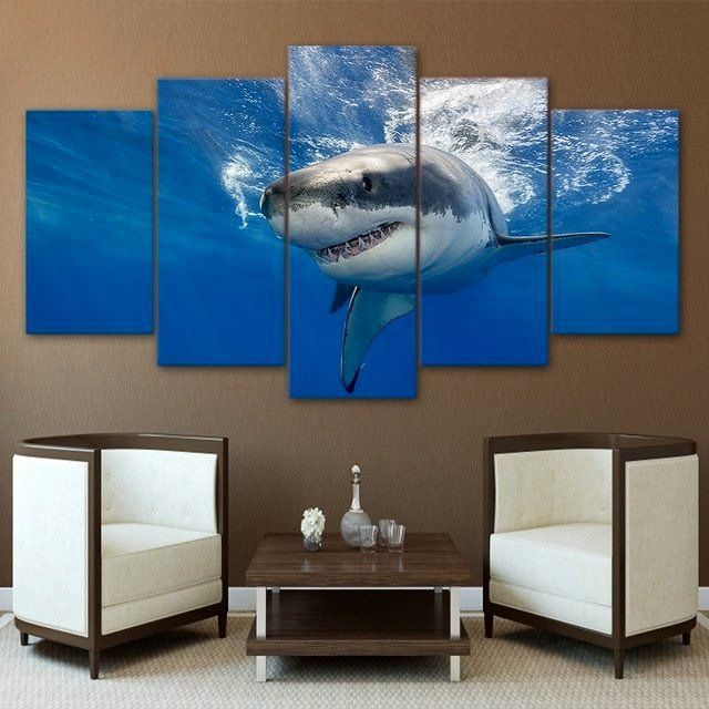Underwater Shark Wall Art Hd | Get Best Price At Addyzeal For Newest Underwater Wall Art (View 8 of 20)