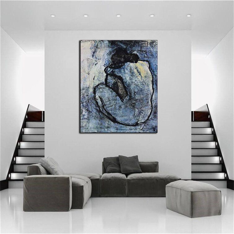 Vault W Artwork Blue Nudepablo Picasso – Wrapped Canvas Print | Wayfair Pertaining To Current Blue Nude Wall Art (Gallery 19 of 20)
