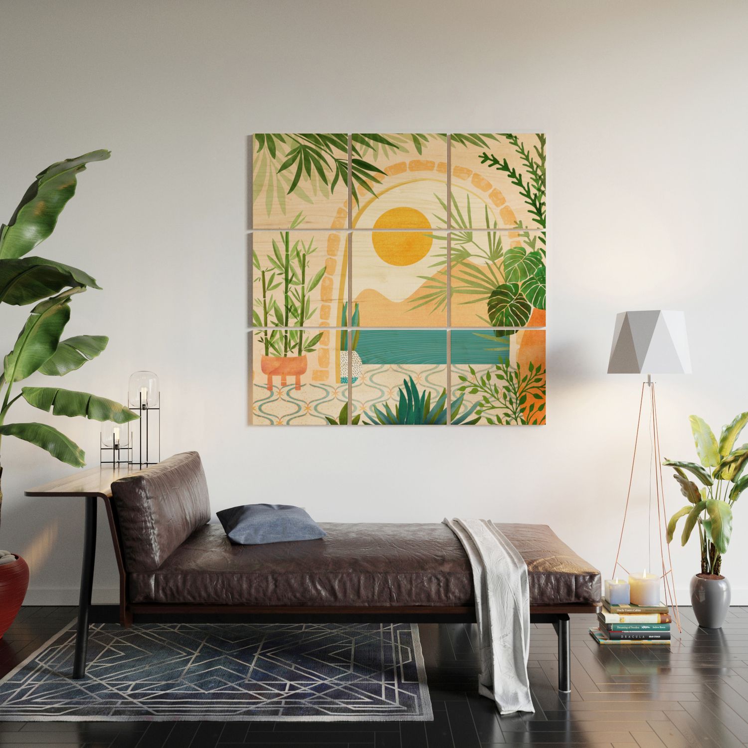 Villa View Tropical Landscape / Villa Series Wood Wall Artmodern  Tropical | Society6 Inside Best And Newest Villa View Wall Art (View 3 of 20)