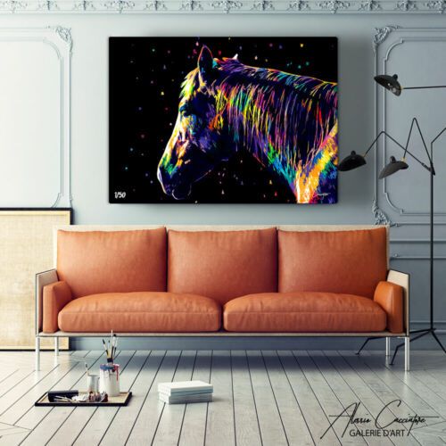 Wall Art Horse Print Pop Art Home Decor Painting Canvas Framed Ready To  Hang | Ebay Within Most Recent Modern Art Wall Art (View 11 of 20)