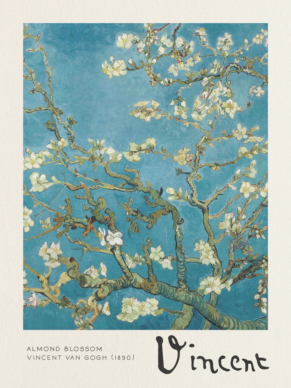 Wall Art Print | Almond Blossom – Vincent Van Gogh | Europosters For Most Up To Date Almond Blossoms Wall Art (View 10 of 20)