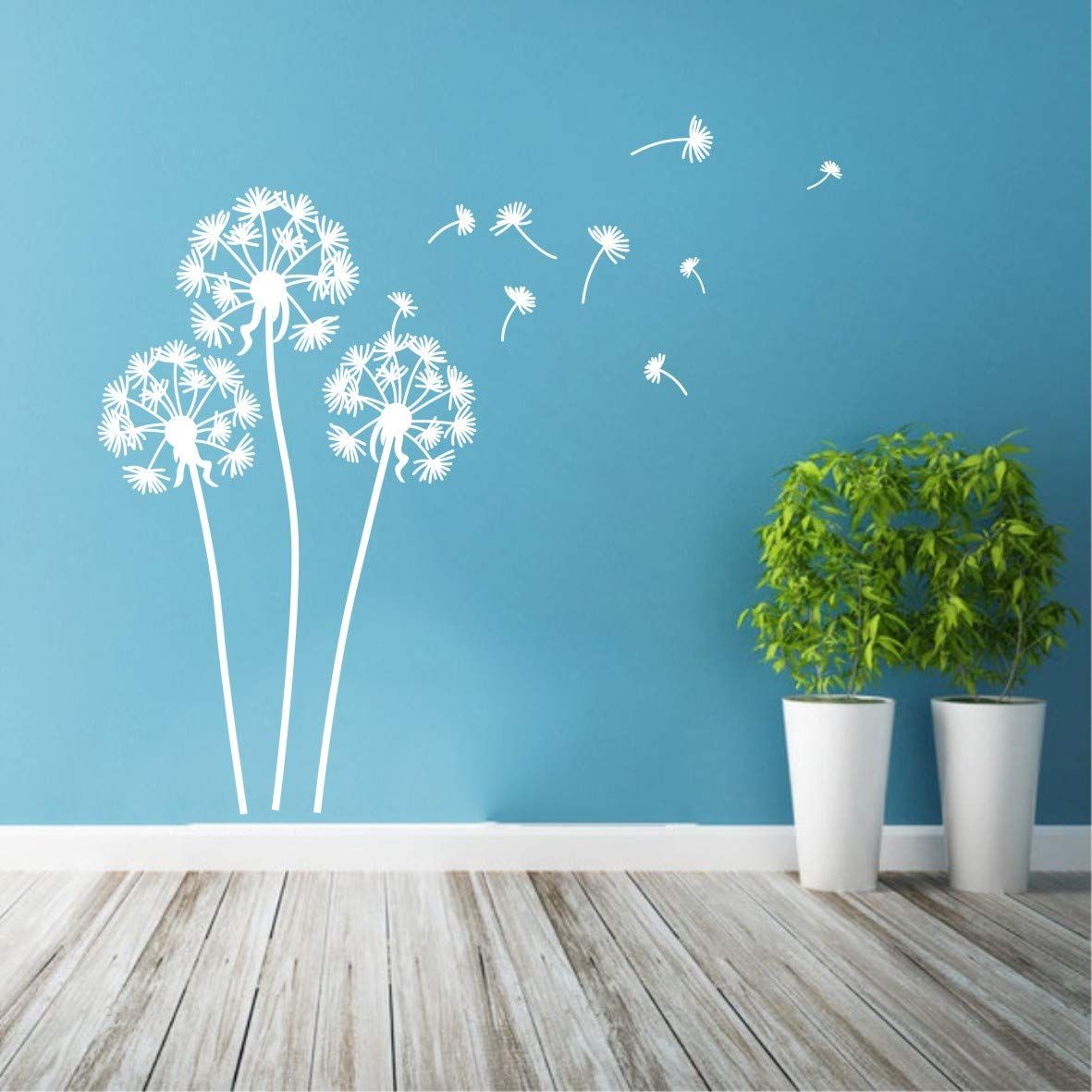Wall Decal Flying Dandelion Plant Vinyl Wall Stickers Home Living Room Decor  Kids Nursery Room Removable Throughout 2018 Flying Dandelion Wall Art (View 16 of 20)