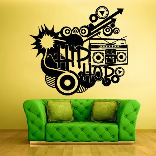 Wall Decal Vinyl Sticker Decor Art Bedroom Design Hip Hop Picture Music  (z532) | Ebay Intended For Most Recent Hip Hop Design Wall Art (View 4 of 20)