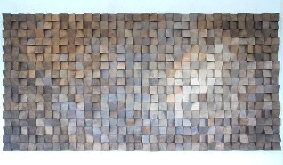Wood Wall Art Arte Del Legno Monocromatico Arte Murale In – Etsy Italia With Regard To Newest Concrete And Wood Wall Art (View 11 of 20)