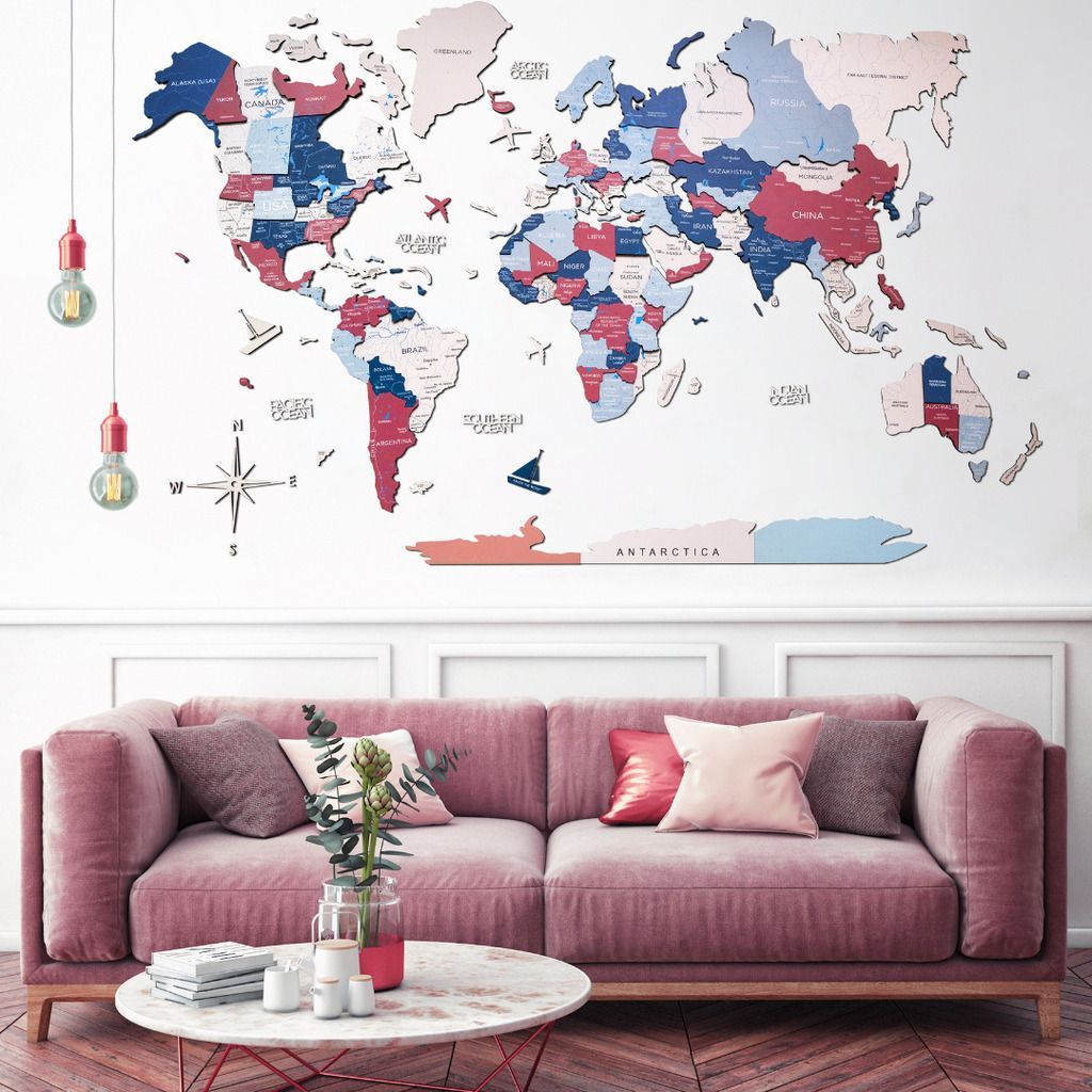 Wooden Wall Map | 3d Bubble Gum – Enjoythewoodestonia For Current Bubble Gum Wood Wall Art (View 20 of 20)