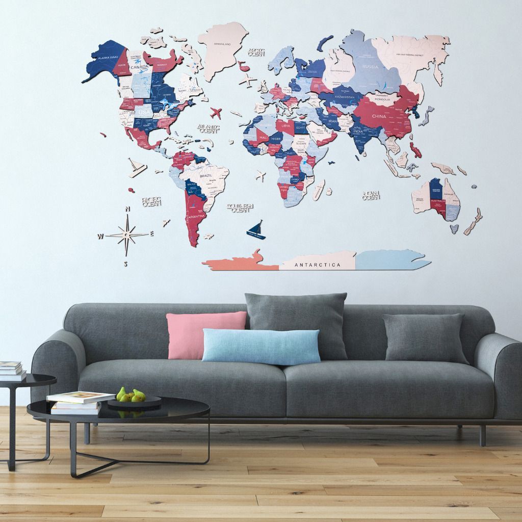 Wooden Wall Map | 3d Bubble Gum – Enjoythewoodestonia Pertaining To Most Up To Date Bubble Gum Wood Wall Art (View 13 of 20)