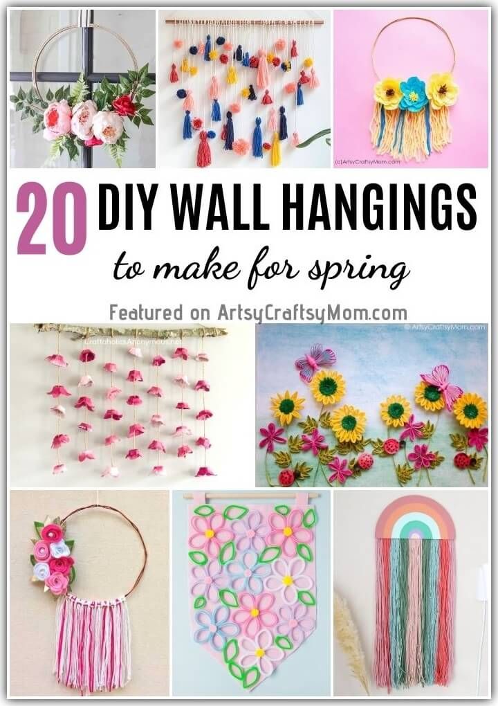 20 Diy Wall Hangings For Spring | Spring Decor Ideas With Regard To Current Wall Hanging Decorations (View 14 of 20)