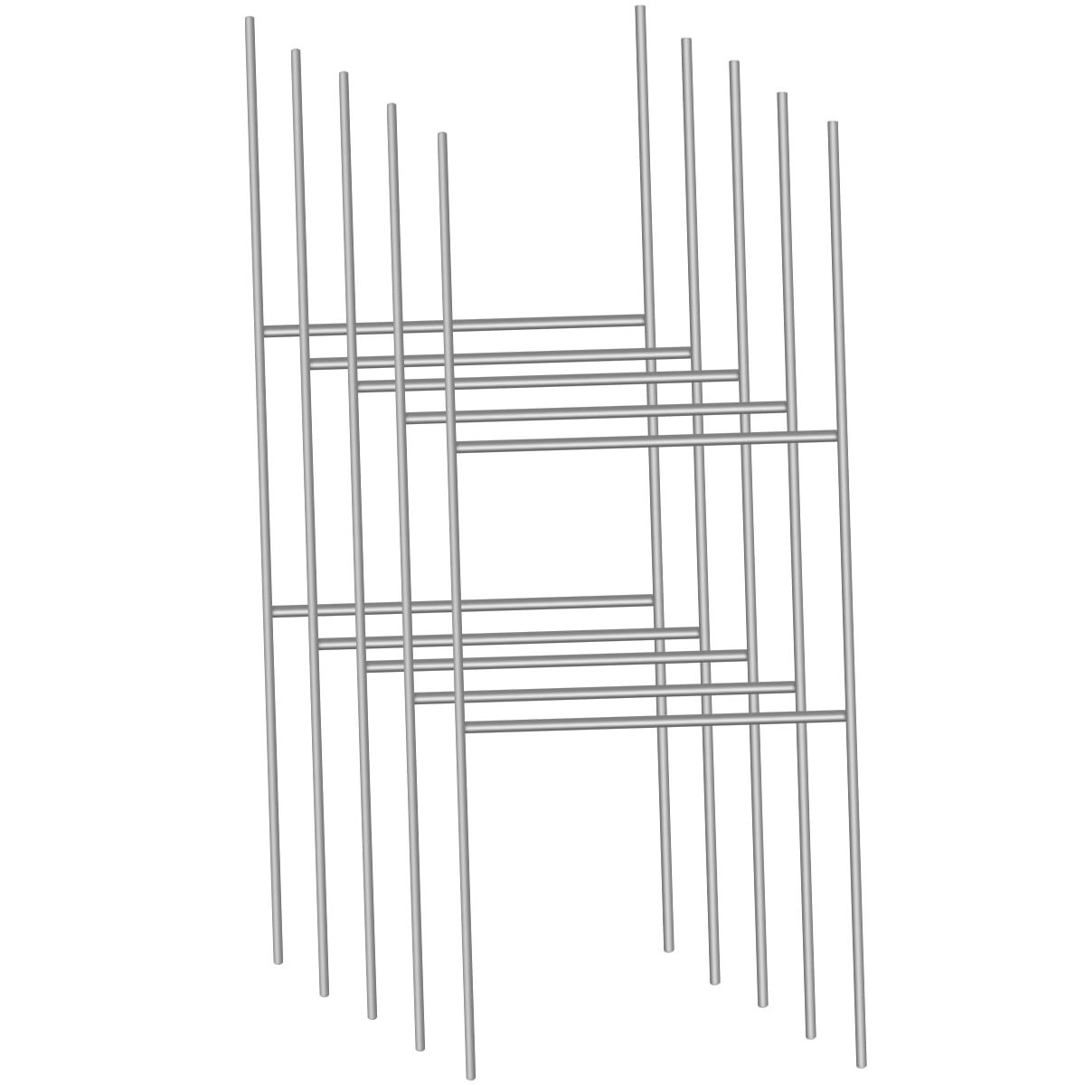 24"x14" Metal H Stakes Frame Wire Stakes Yard Sign Stake Lawn Sign Stake 10pcs  – Walmart For Most Popular H Stakes H Frame Wire Wall Art (View 8 of 20)