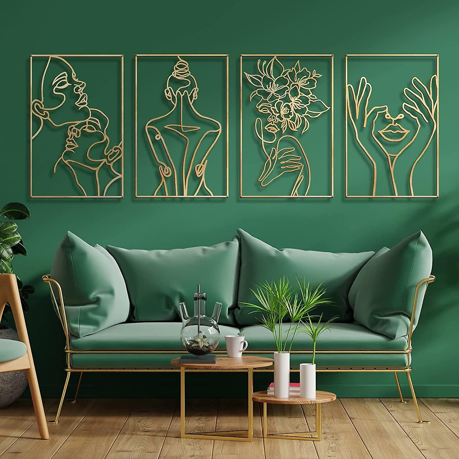 Featured Photo of The 20 Best Collection of Large Single Line Metal Wall Art