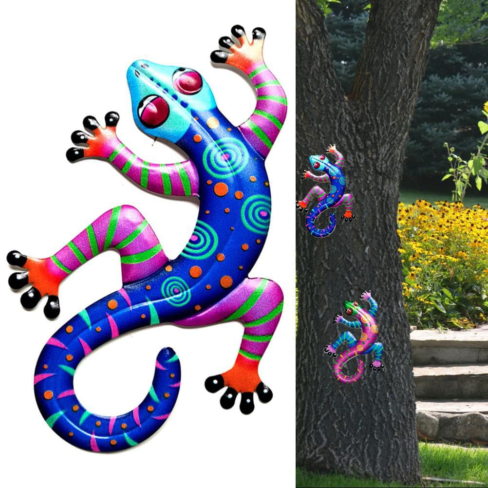 Abenow Iron Gecko Wall Decor Home Decoration Artwork | Ubuy France Inside Current Iron Outdoor Hanging Wall Art (View 19 of 20)