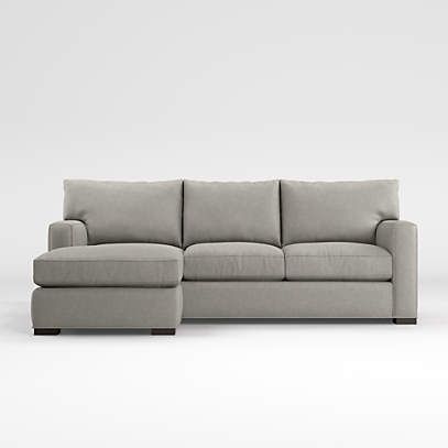 Axis 3 Seat Reversible Chaise Sofa | Crate & Barrel Regarding 3 Seat Sofa Sectionals With Reversible Chaise (View 2 of 20)