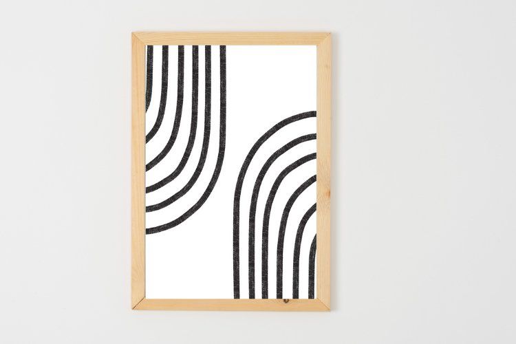 Black And White Line Art, Minimalist Wall Art, Printable Art With Best And Newest Black Minimalist Wall Art (Gallery 17 of 20)