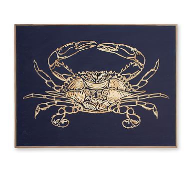 Carved Wood Crab Wall Art | Pottery Barn With Latest Crab Wall Art (View 5 of 20)