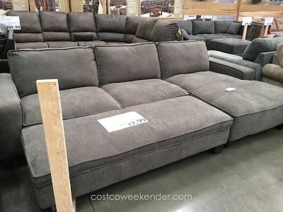 Chaise Sectional Sofa With Storage Ottoman | Sectional Sofa With Chaise,  Grey Sectional Sofa, Deep Sectional Sofa Inside Sofas With Storage Ottoman (View 15 of 20)