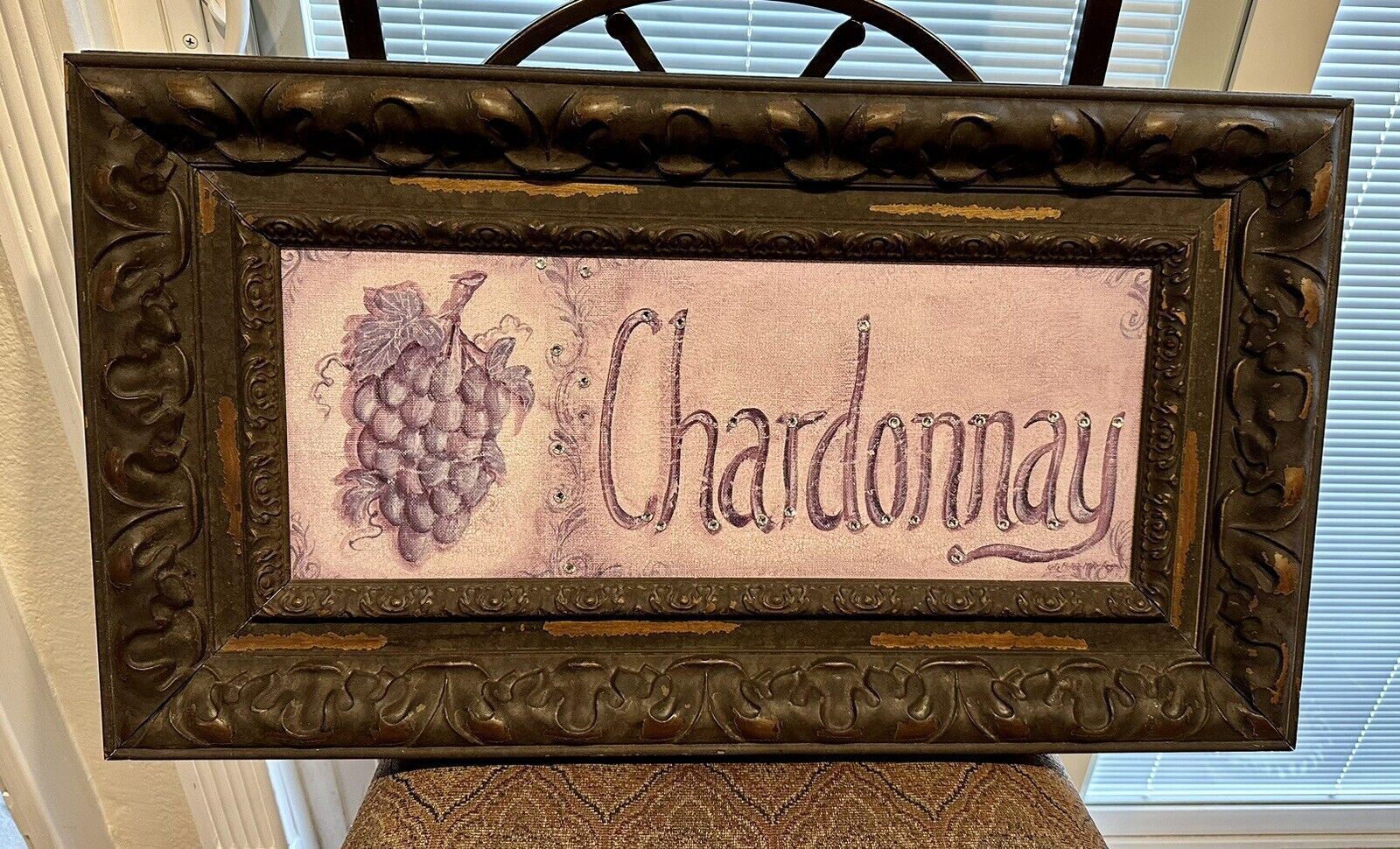 Chardonnay And Cabernet Wine Wall Art Embellished, Heavy Duty Custom Frames  Set | Ebay With Regard To Most Recent Heavy Duty Wall Art (View 9 of 20)