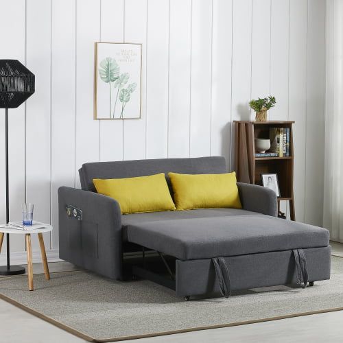 Convertible Sofa Bed Couch,loveseat Sleeper And For Living Room, Twin  Folding Couch Bed For Small Spaces, Modern Fold Out Couch Floor Gaming Sofa  Bed ,foldable Lazy Recliner Sofa For Living Room, Grey – With Regard To Oversized Sleeper Sofa Couch Beds (View 8 of 20)