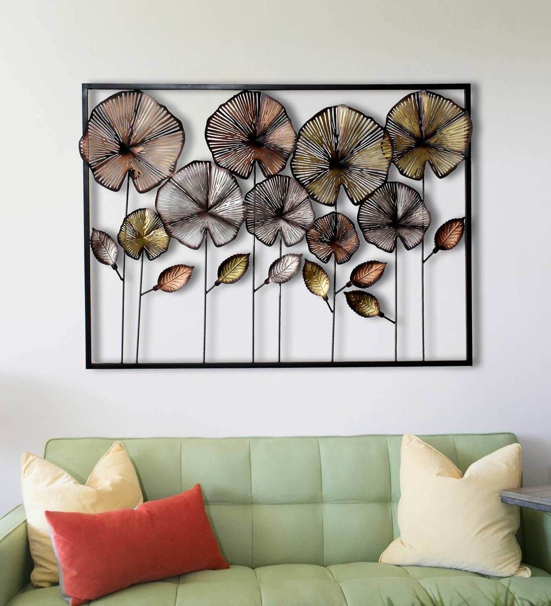 Deco 79 Metal Leaf Tall Cut Out Wall Decor With Intricate Laser Cut  Designs, Set Of 12w, 30h, Black | Forum.iktva (View 7 of 20)