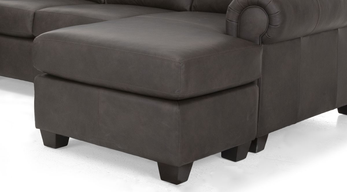 Decor Rest® Furniture Ltd 3581/3582 Gray Leather Floating Ottoman With  Chaise Seat Cushion | Burkes Brandsource Home Furnishings | Sydney, Ns Regarding Floating Ottomans (Gallery 9 of 20)