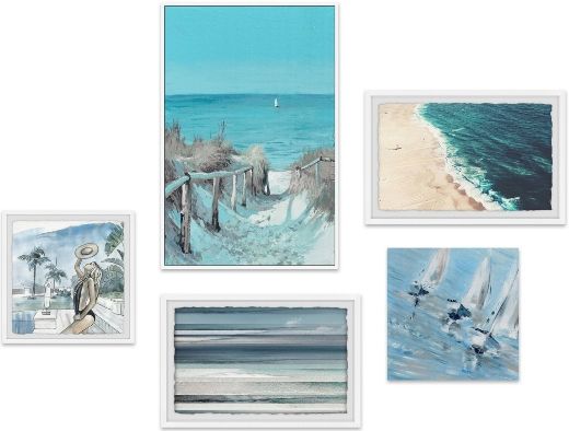 Decorative Coastal Wall Art Sets & Gallery Walls For Current Beach Themed Wall Art (Gallery 20 of 20)