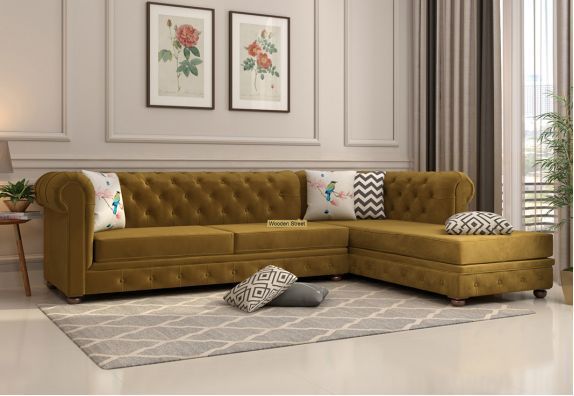Fabric L Shape Corner Sofa Design For Living Room | Sofa Design, Corner Sofa  Design, Luxury Sofa Design Regarding Modern L Shaped Fabric Upholstered Couches (Gallery 16 of 20)
