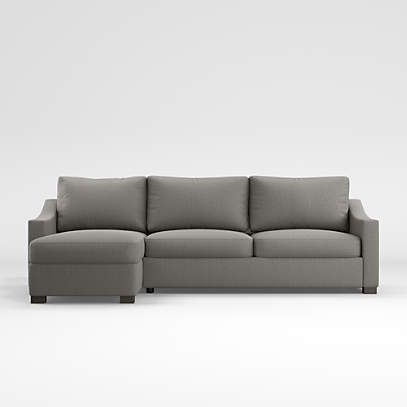 Fuller 2 Piece Sleeper Sectional Sofa With Storage Chaise | Crate & Barrel Within Sleeper Sofas With Storage (View 9 of 20)