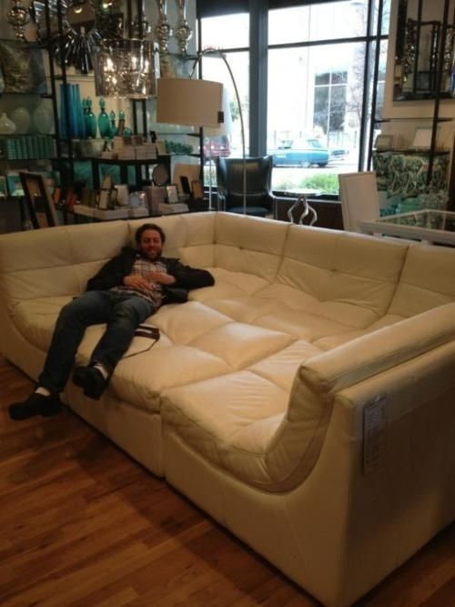 Giant Couch For Lounging, Bromantic Sleepovers, Etc (View 10 of 20)
