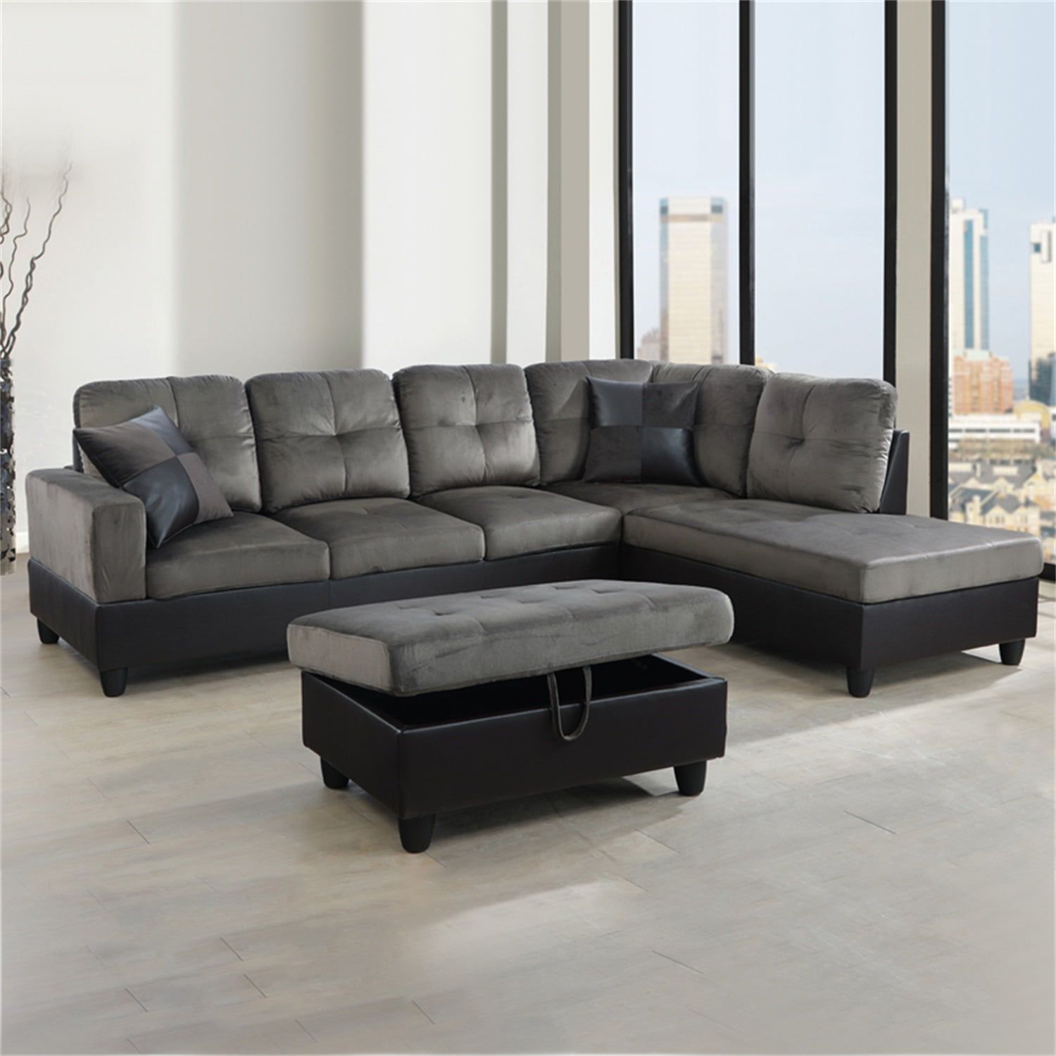 Hommoo Sectional Sofa, Free Combination Sectional Couch, Small L Shaped Sectional  Sofa, Modern Sofa Set For Living Room, Taupe(without Ottoman) – Walmart Throughout Free Combination Sectional Couches (Gallery 1 of 20)