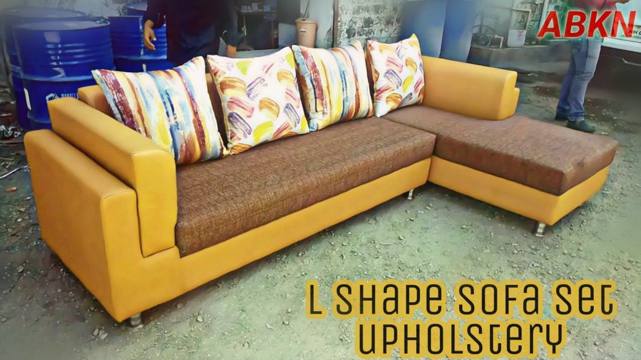 How To L Shape Sofa Set Upholstery Fabric Tutorial – Youtube Inside Modern L Shaped Fabric Upholstered Couches (Gallery 11 of 20)