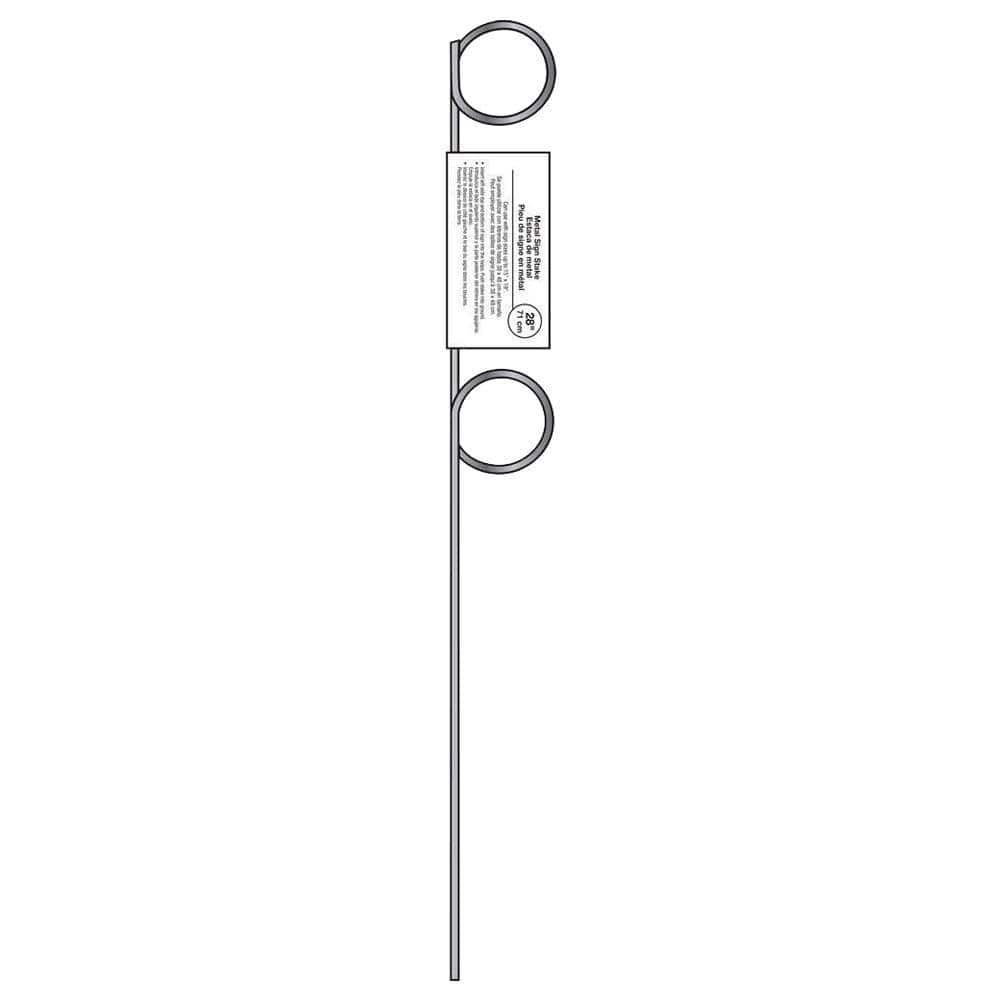 Hy Ko 28 In. Metal Pigtail Sign Stake 40640 – The Home Depot With Most Current Metal Pigtail Sign Holder Wall Art (Gallery 8 of 20)